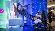 Ein Gast beim Para-Basketball