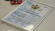 Gold-Urkunde für Sicherheitsleistungen