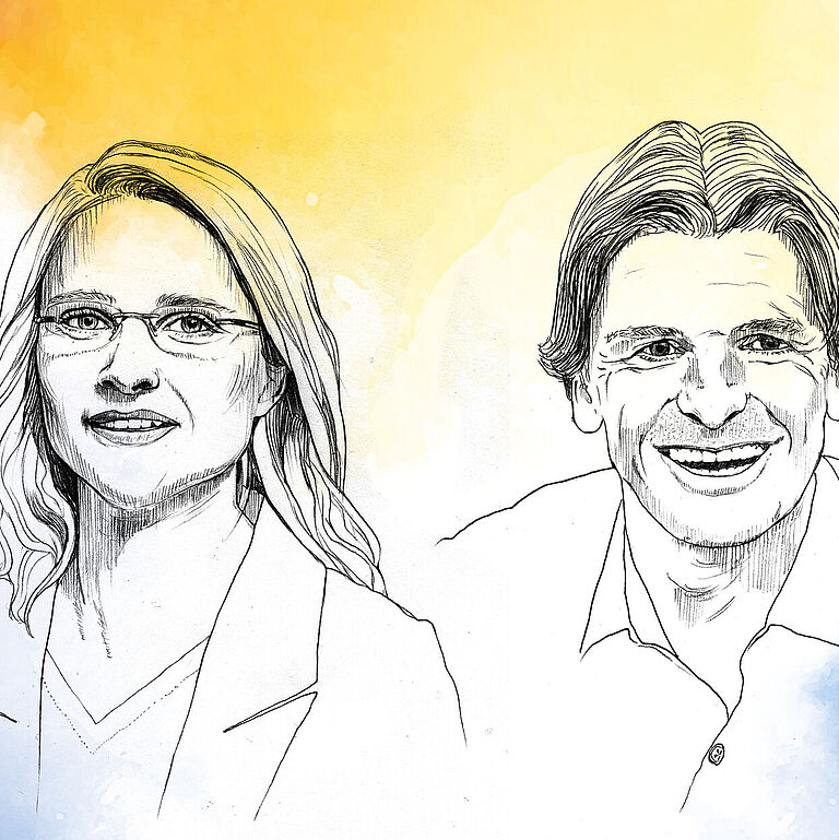 Die Experten Dr. Marlen Cosmar und Markus Hornig