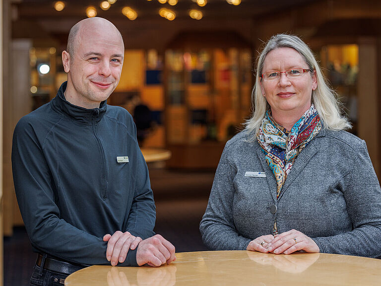 René Klemm (links) und Ramona Täumler