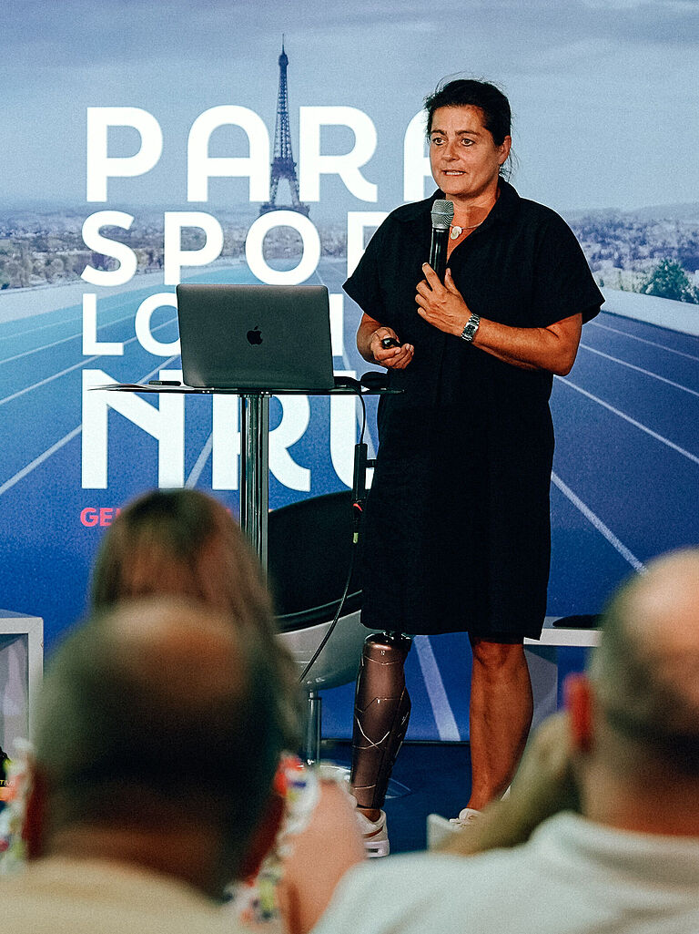 Tatjana Schock stellt die Initiative Laufen im Wind vor.