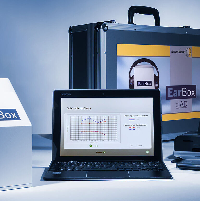 Earbox mit kompletter Ausstattung