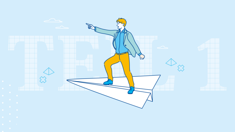 Das symbolhafte Motiv zeigt eine motivierten Geste