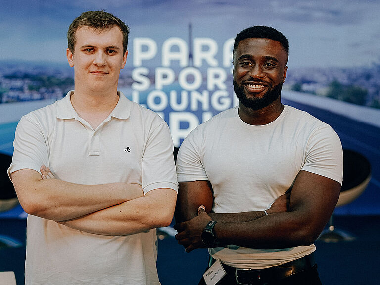 Die beiden Bachelor-Studenten Patrick Milian und Kosmos Newton