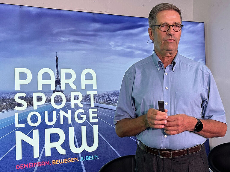 Prof. Dr. Rüdiger Mielke zu Gast in der Para-Sport-Lounge in NRW.