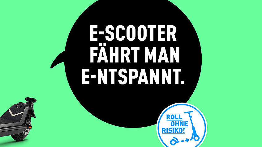 E-Scooter fährt man entspannt