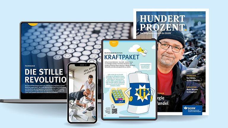 Mockup mit Hundert Prozent-Ausgabe 3/25